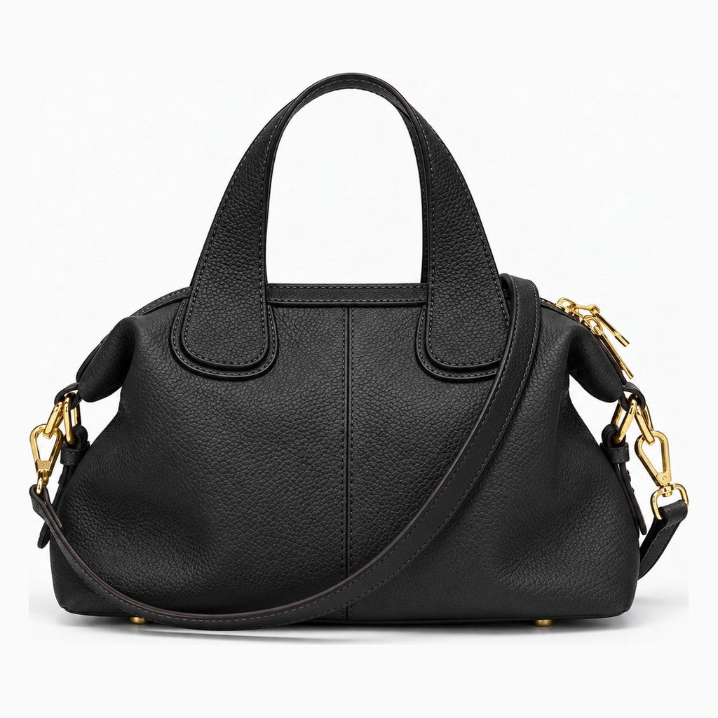 Sac en cuir de vache naturel, retro  - Eloïse