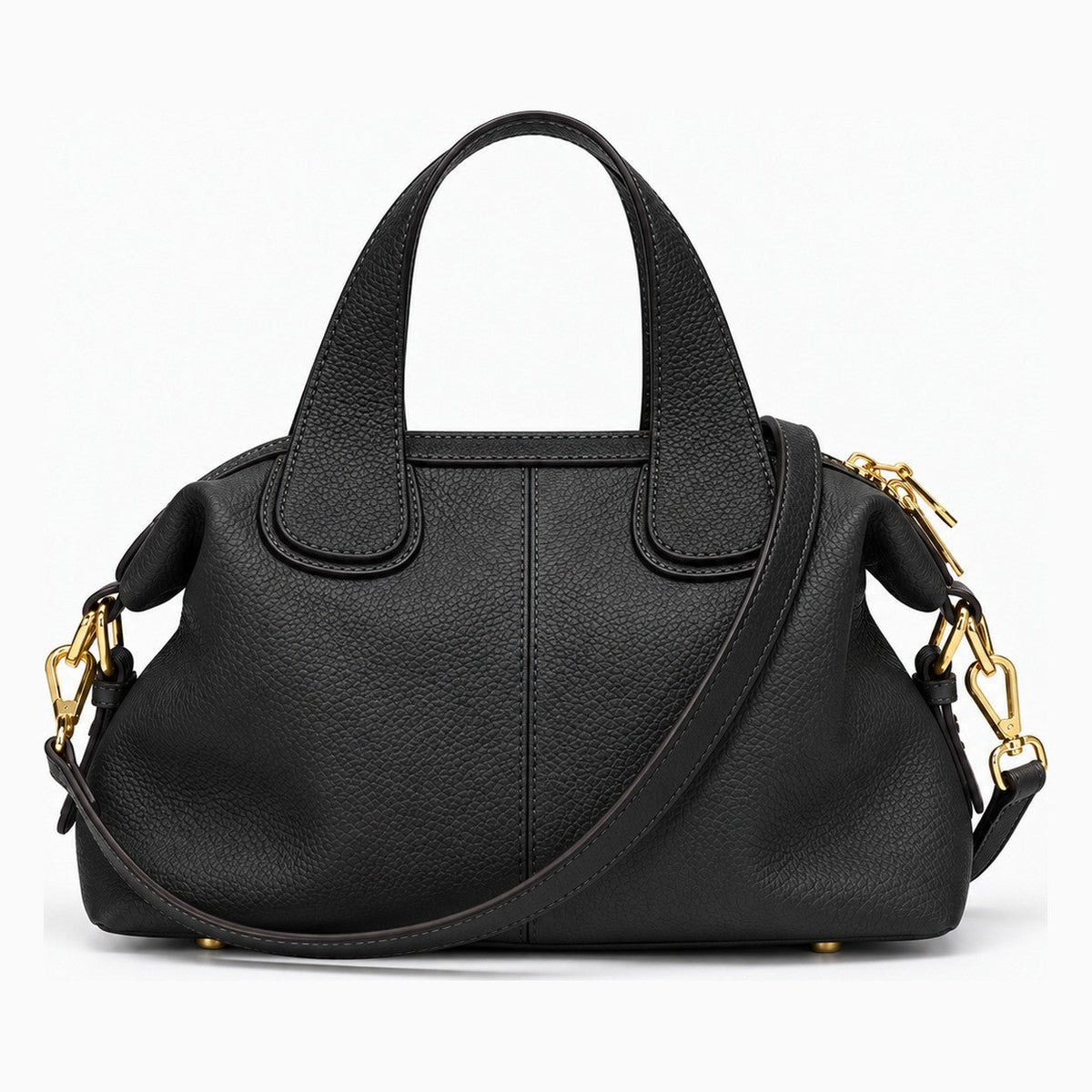 Sac en cuir de vache naturel, retro  - Eloïse