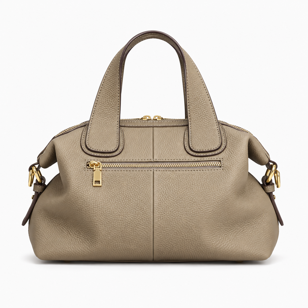 Sac en cuir de vache naturel, retro  - Eloïse