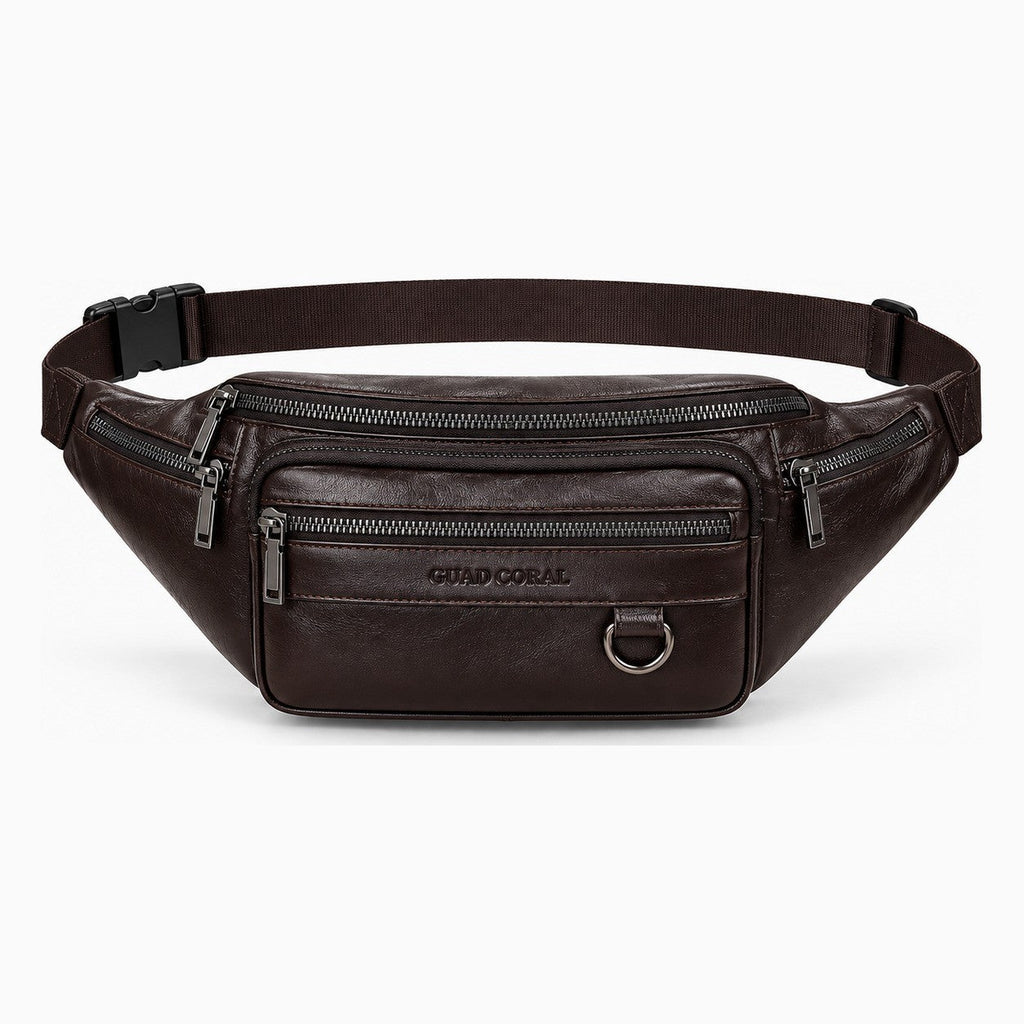 Sac banane en cuir véritable - Paul