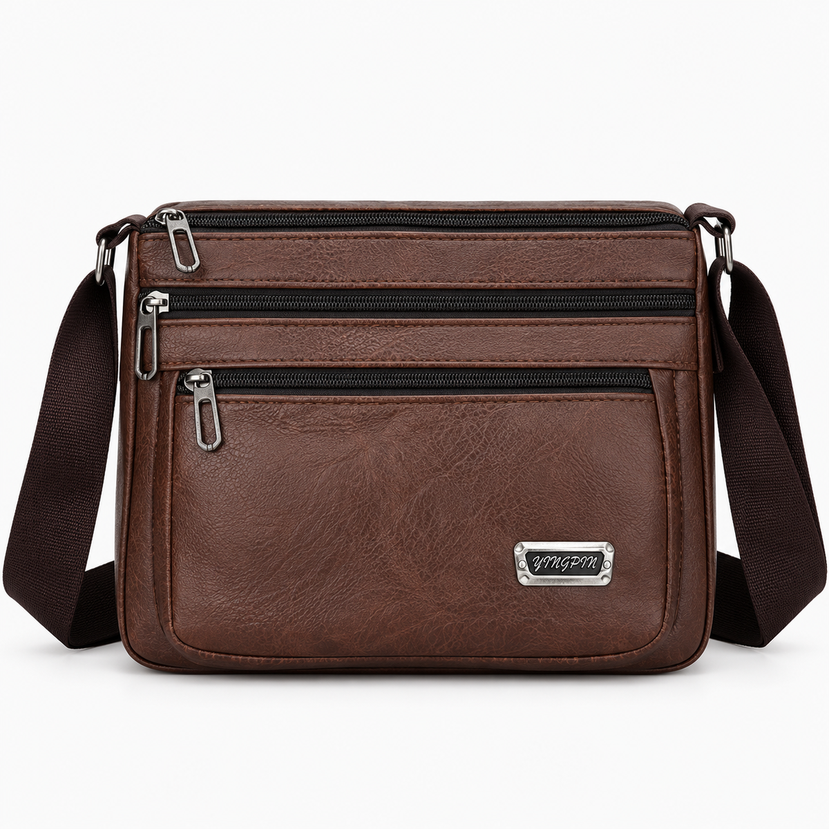 Sac bandoulière déperlant en simili-cuir - Louis