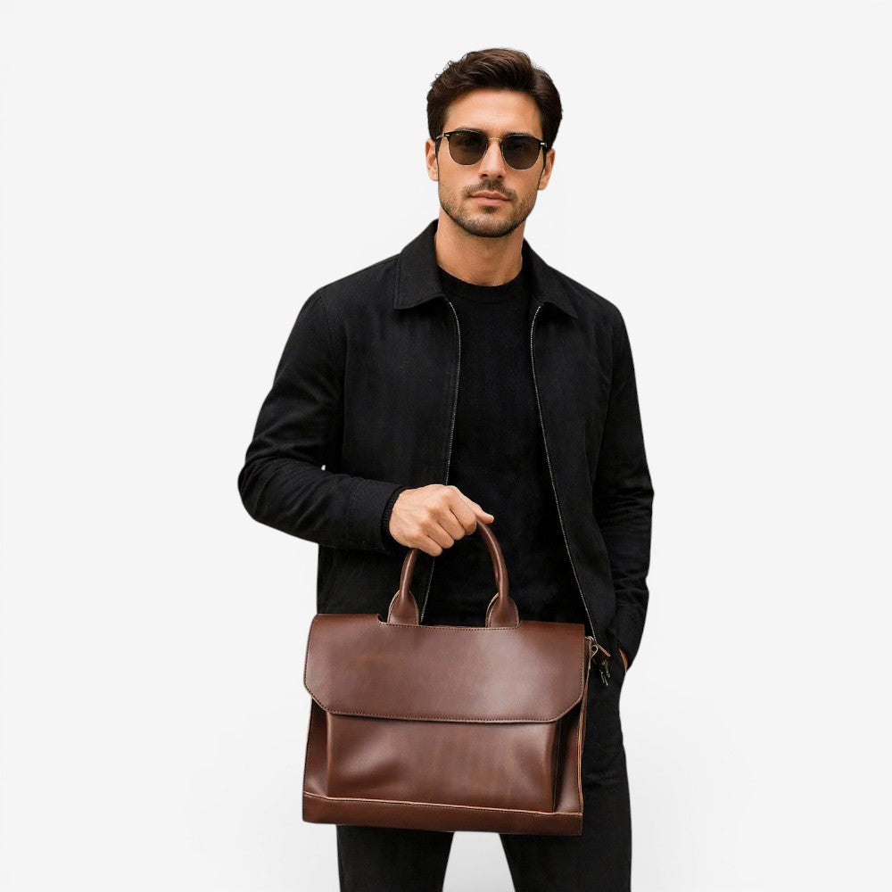 Sac à main vintage en cuir -  Clément