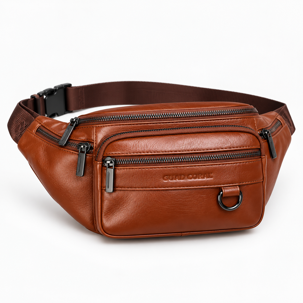 Sac banane en cuir véritable - Paul