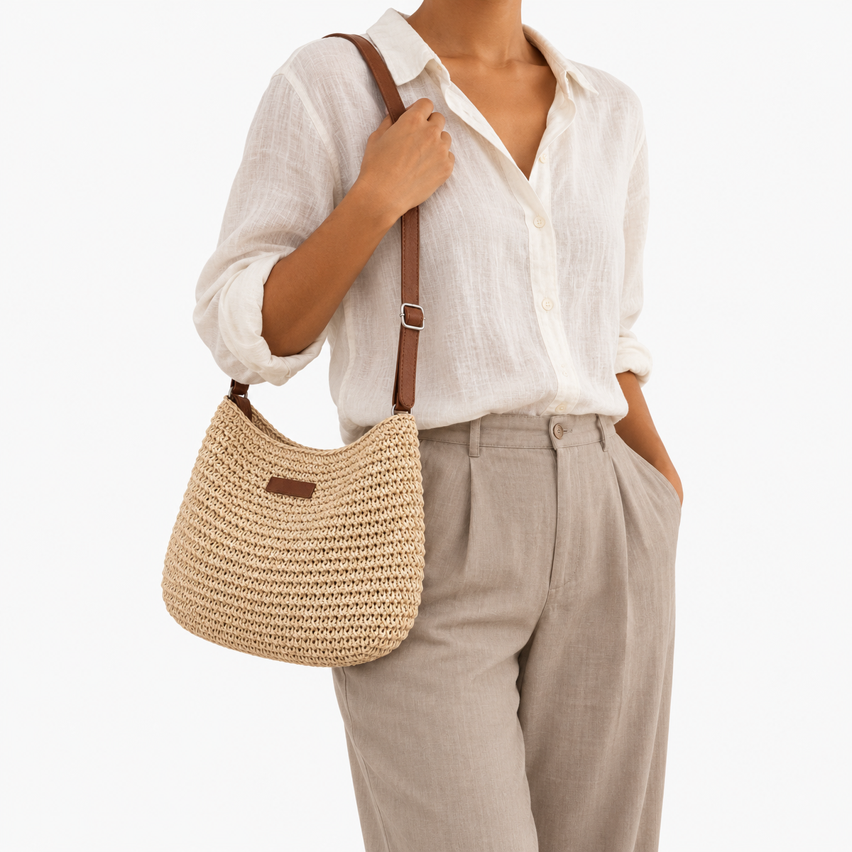 Sac d'été en paille - Lina
