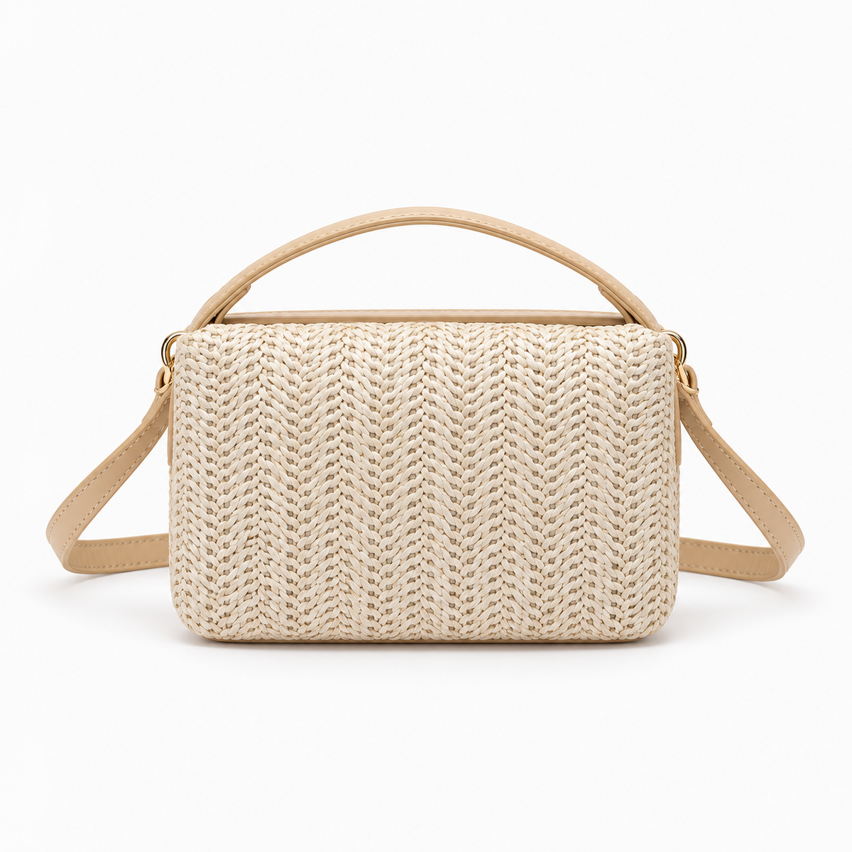 Sac décontracté en paille- Nolea
