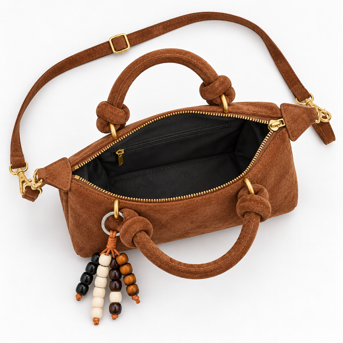 Sac à poignée courte effet daim - Manon