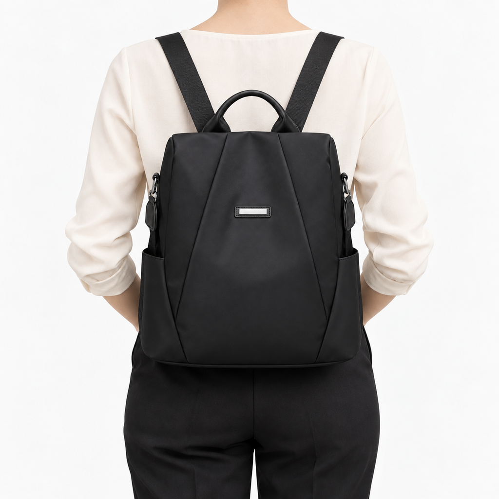 Sac à dos antivol en toile de nylon- Brianna