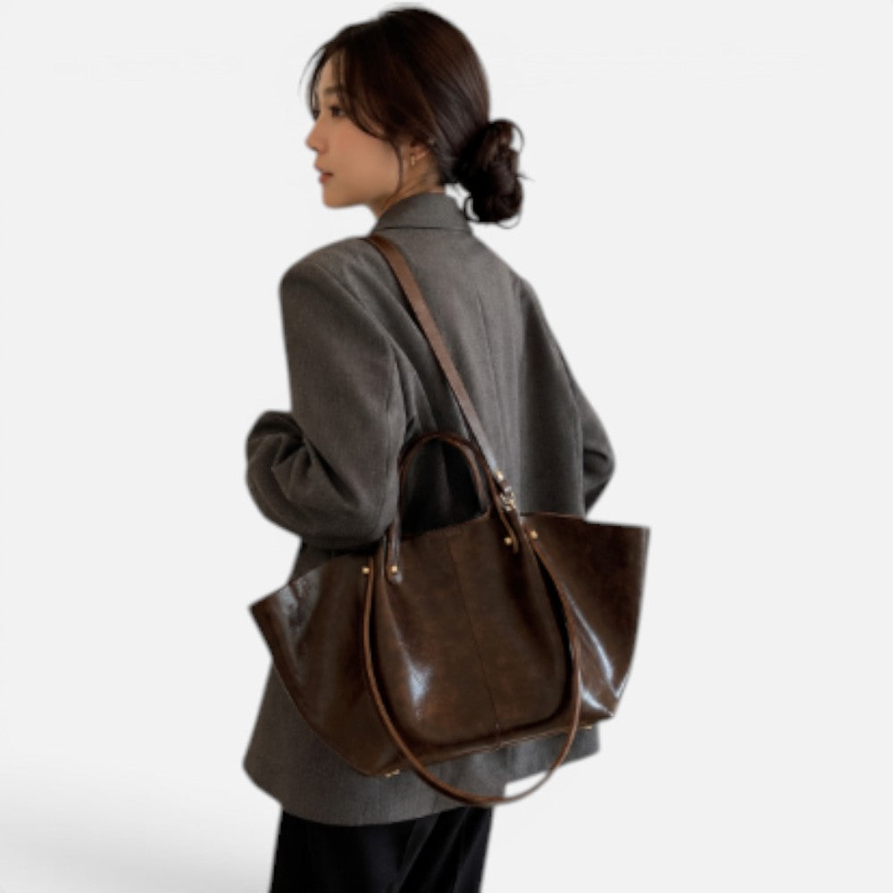 Sac cabas en cuir souple - Ilona