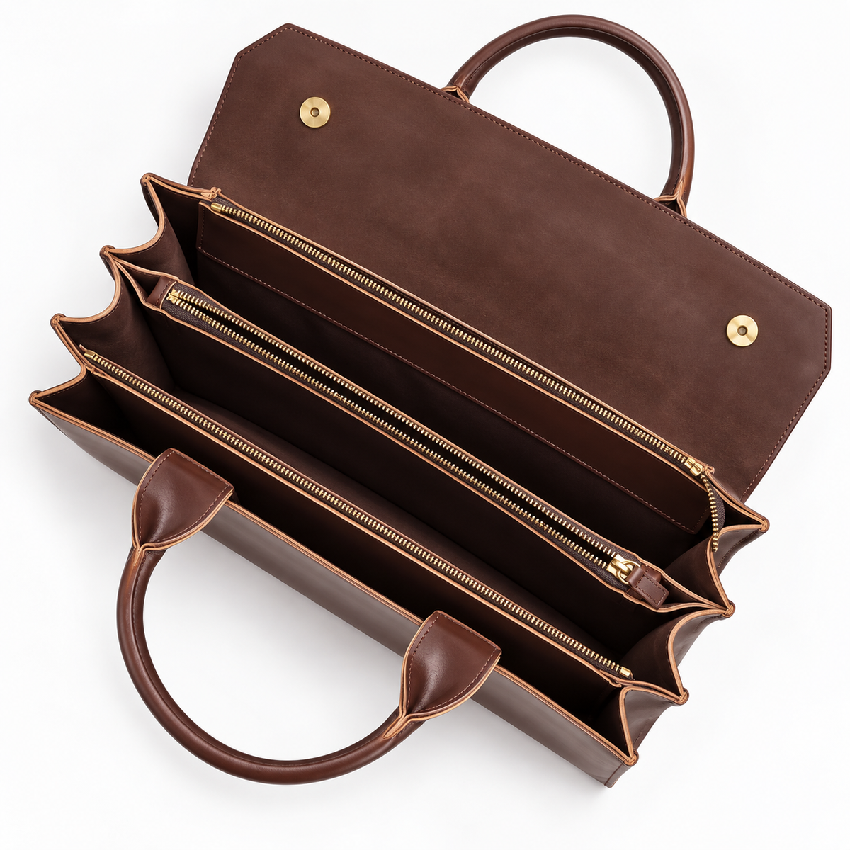 Sac à main vintage en simili-cuir - Clément