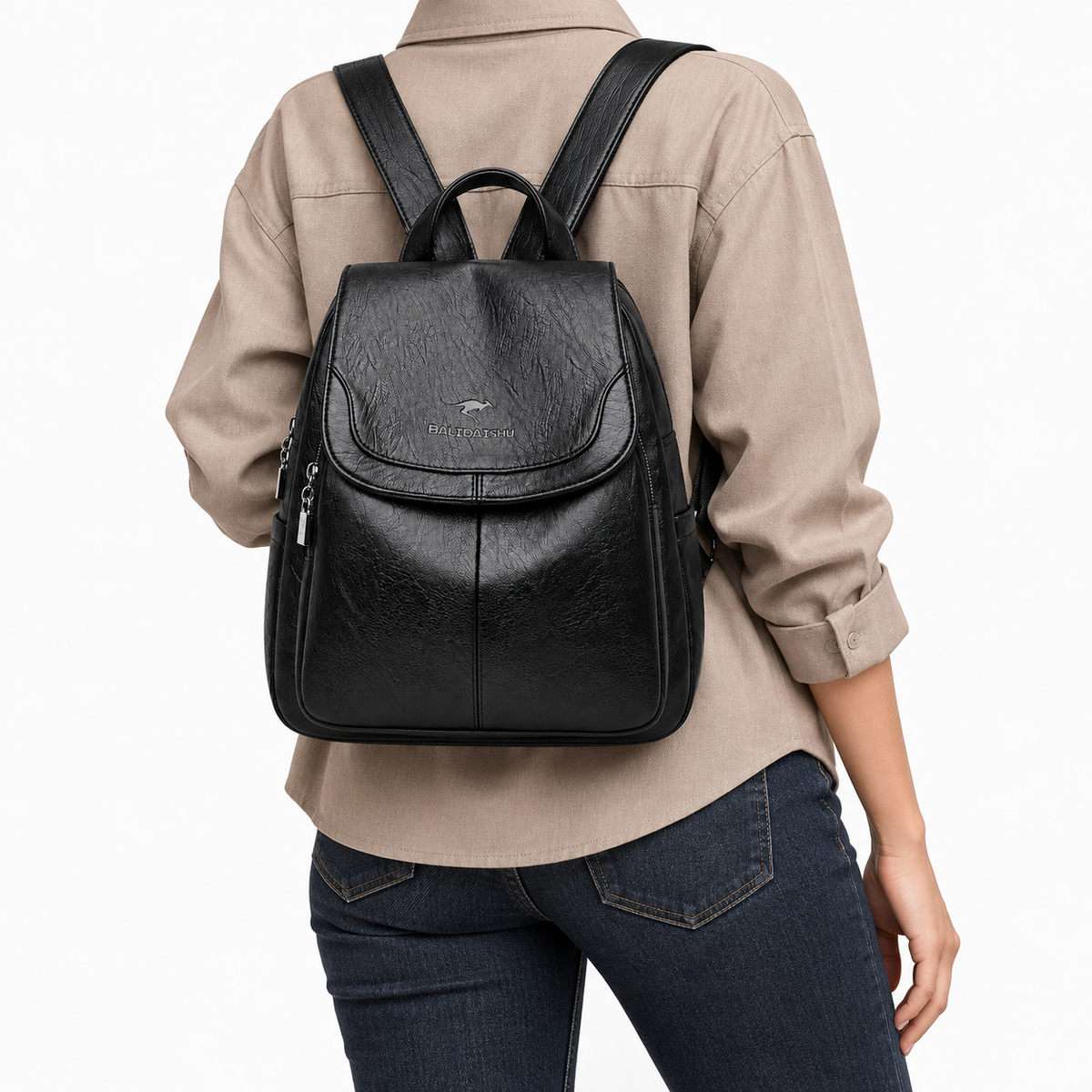 Sac à dos en simili-cuir microfibre - Miraya