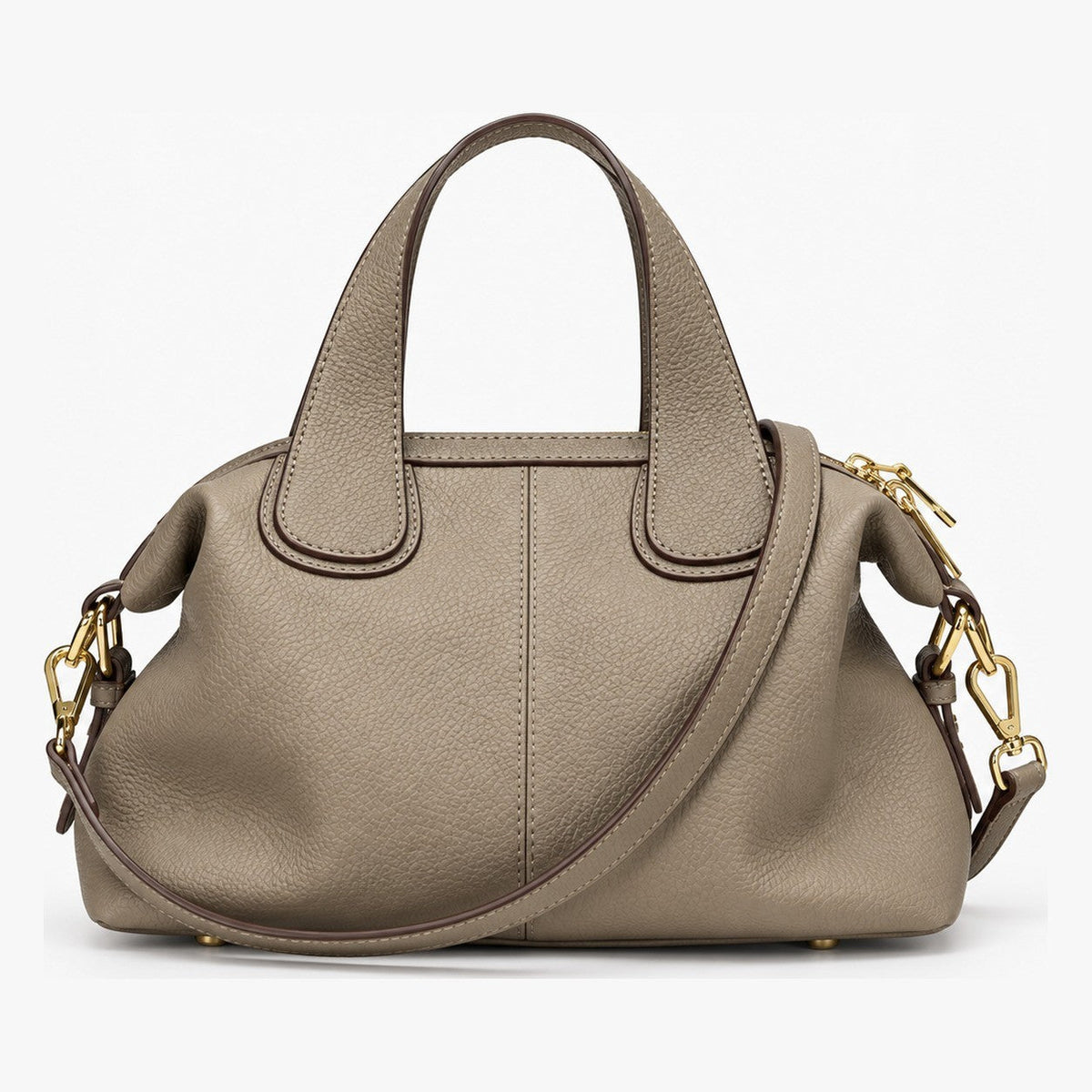 Sac en cuir de vache naturel, retro  - Eloïse