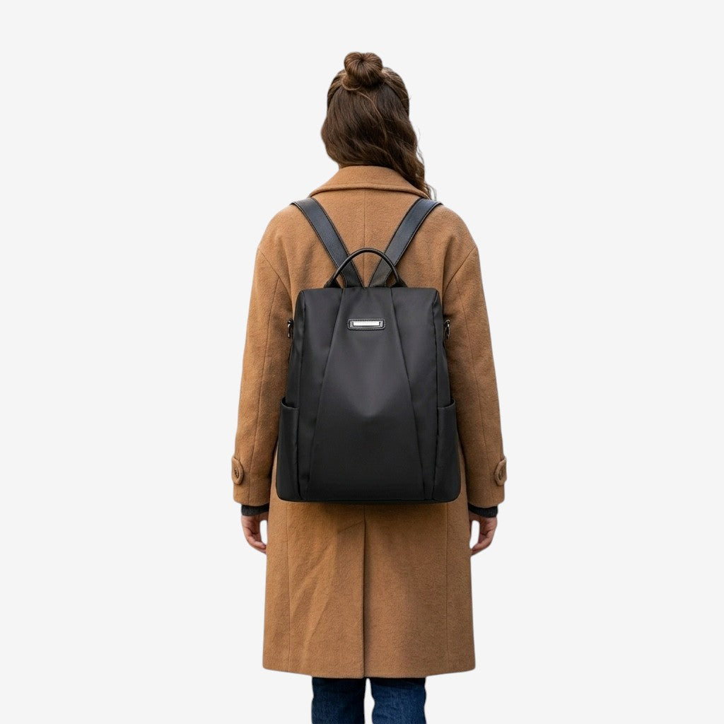 Sac à dos antivol en toile de nylon- Brianna