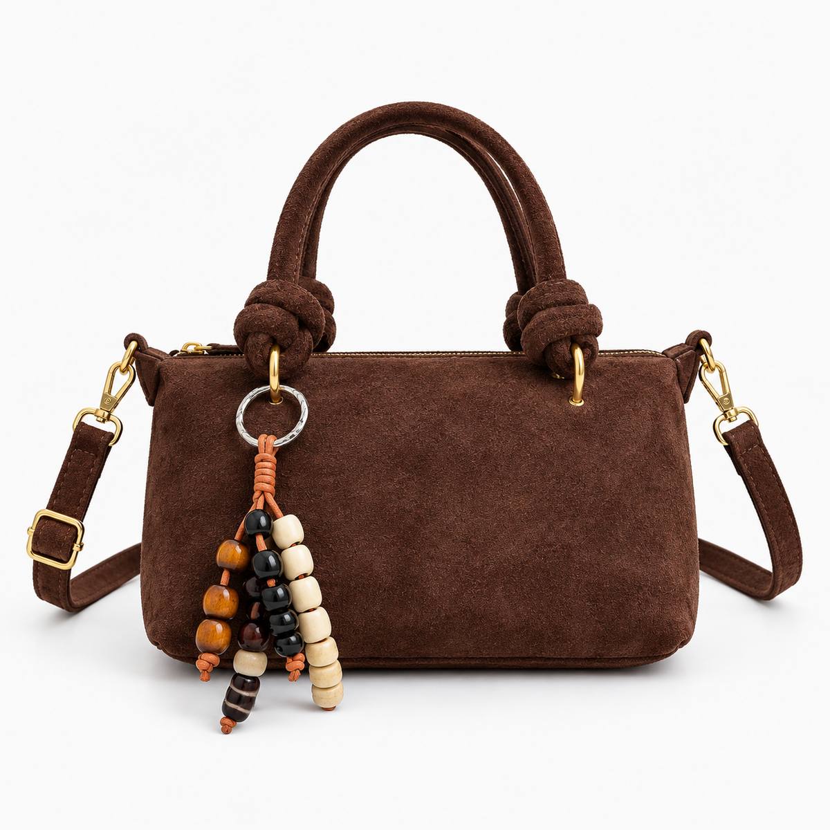 Sac à poignée courte effet daim - Manon