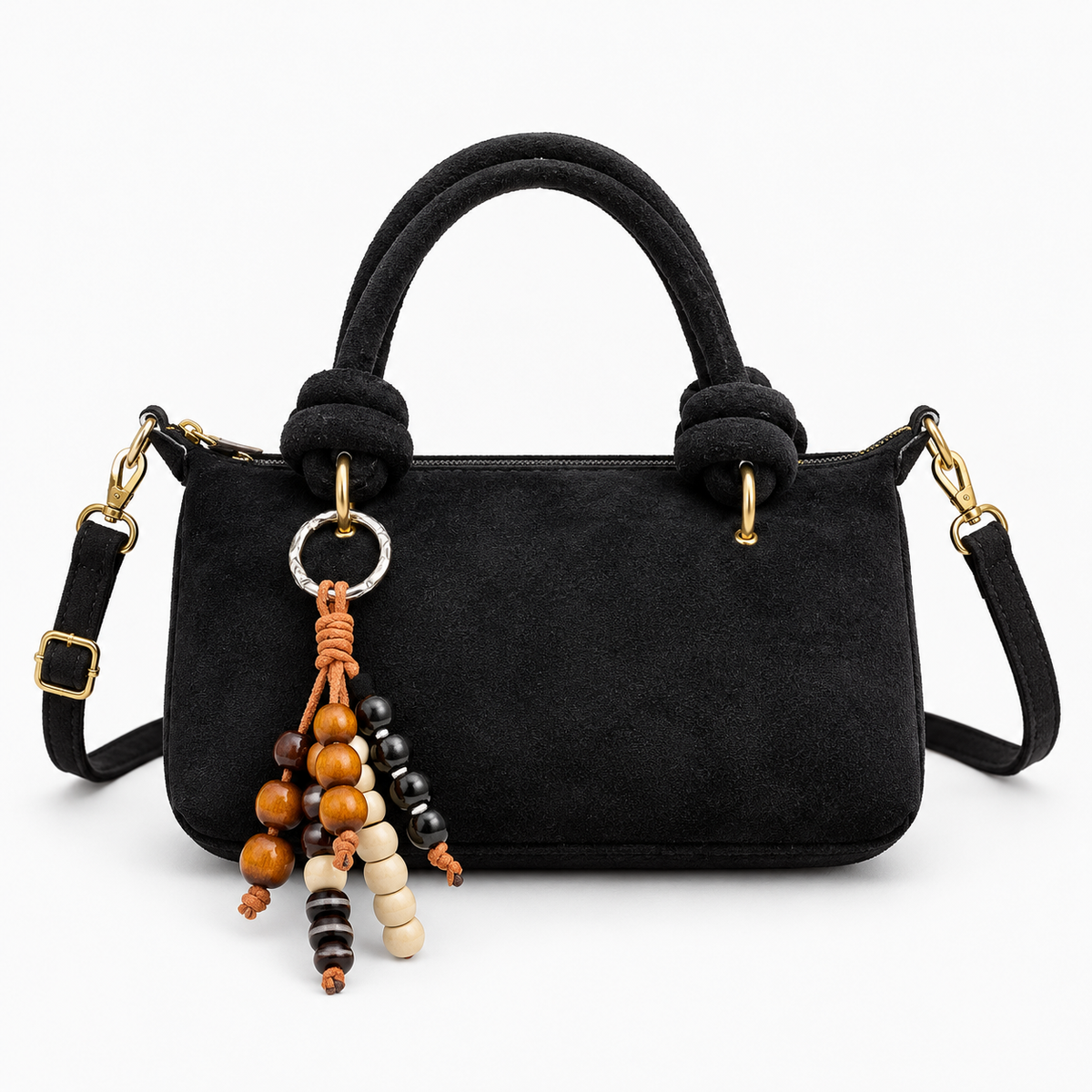 Sac à poignée courte effet daim - Manon