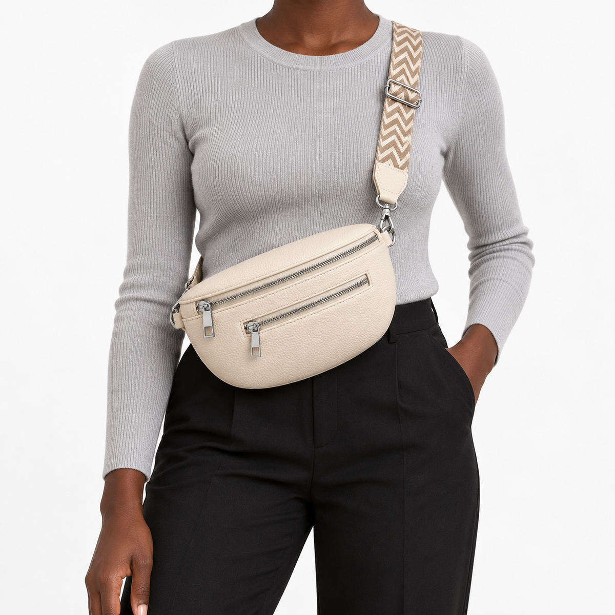 Sac banane cuir souple  - Avira