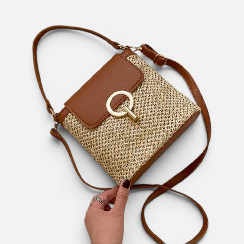 Sac À Main Bandoulière En Paille Tressée