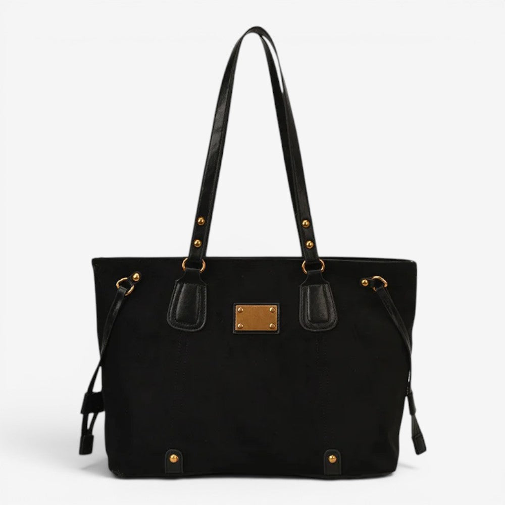 Sac cabas rétro en daim - Iris
