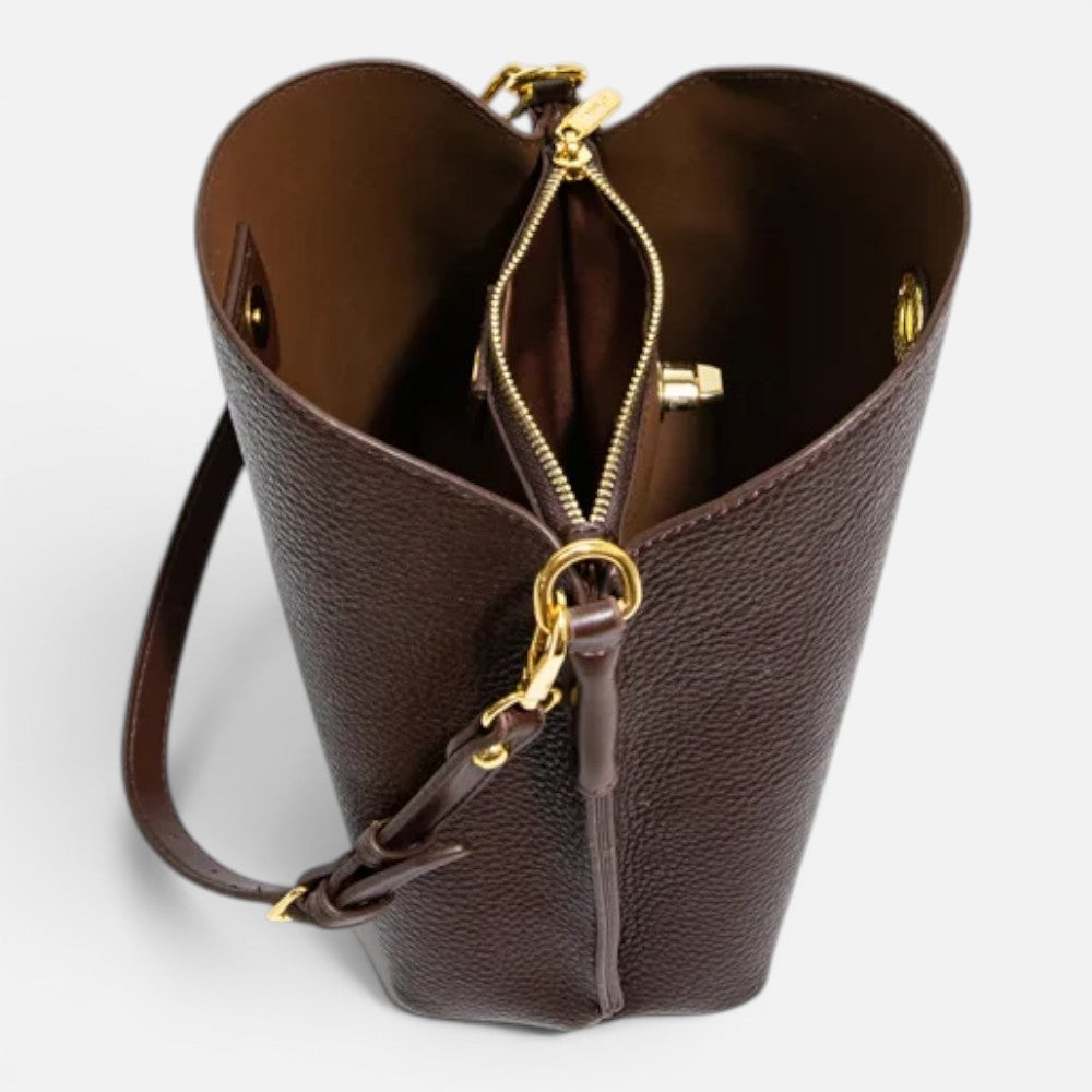 Sac seau en cuir - Amel