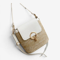 Sac À Main Bandoulière En Paille Tressée