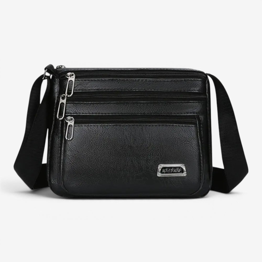 Sac bandoulière en cuir imperméable - Louis