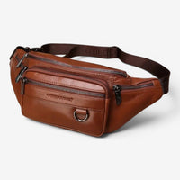 Sac banane en cuir véritable - Paul
