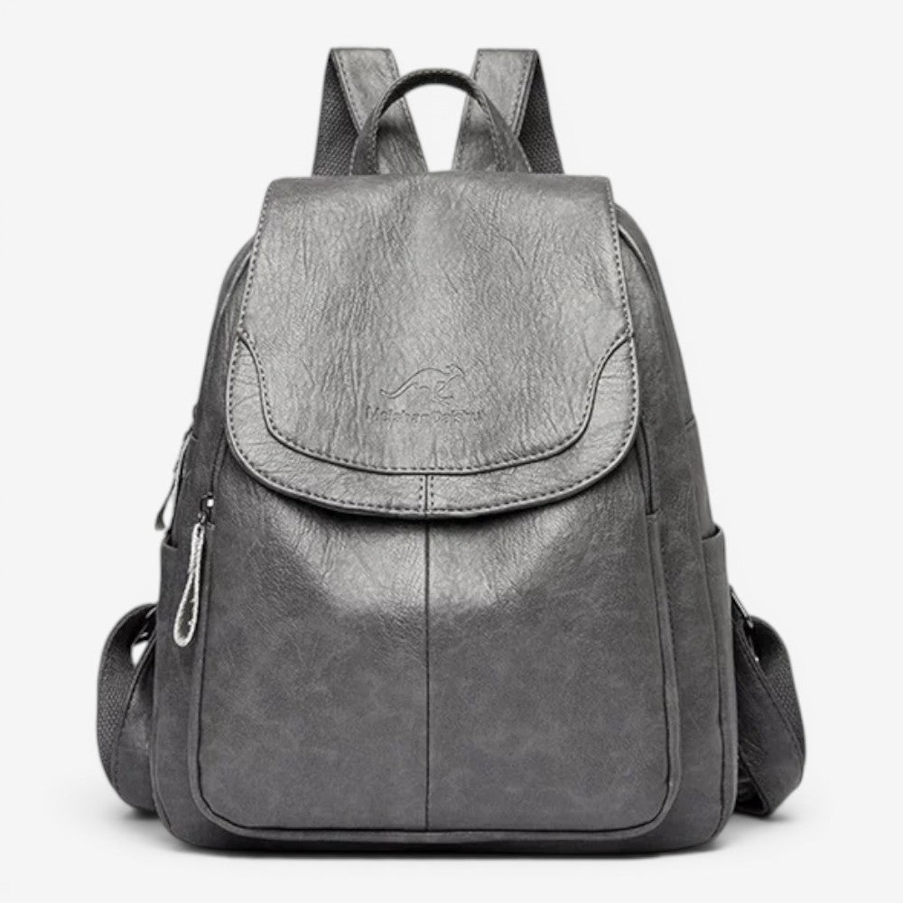 Sac à dos en cuir véritable - Miraya