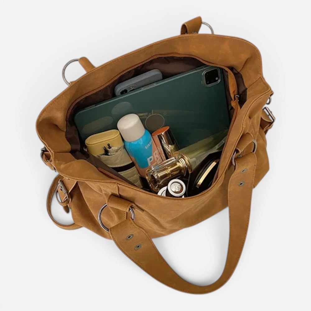 Sac bandoulière rétro en cuir - Adele