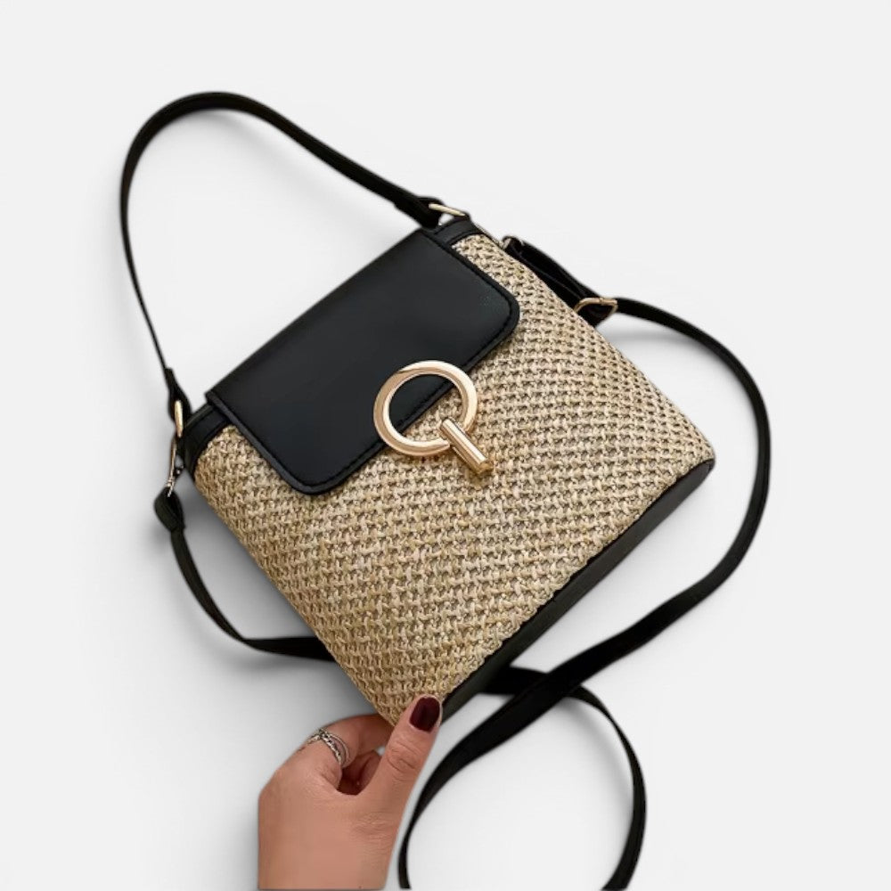 Sac À Main Bandoulière En Paille Tressée