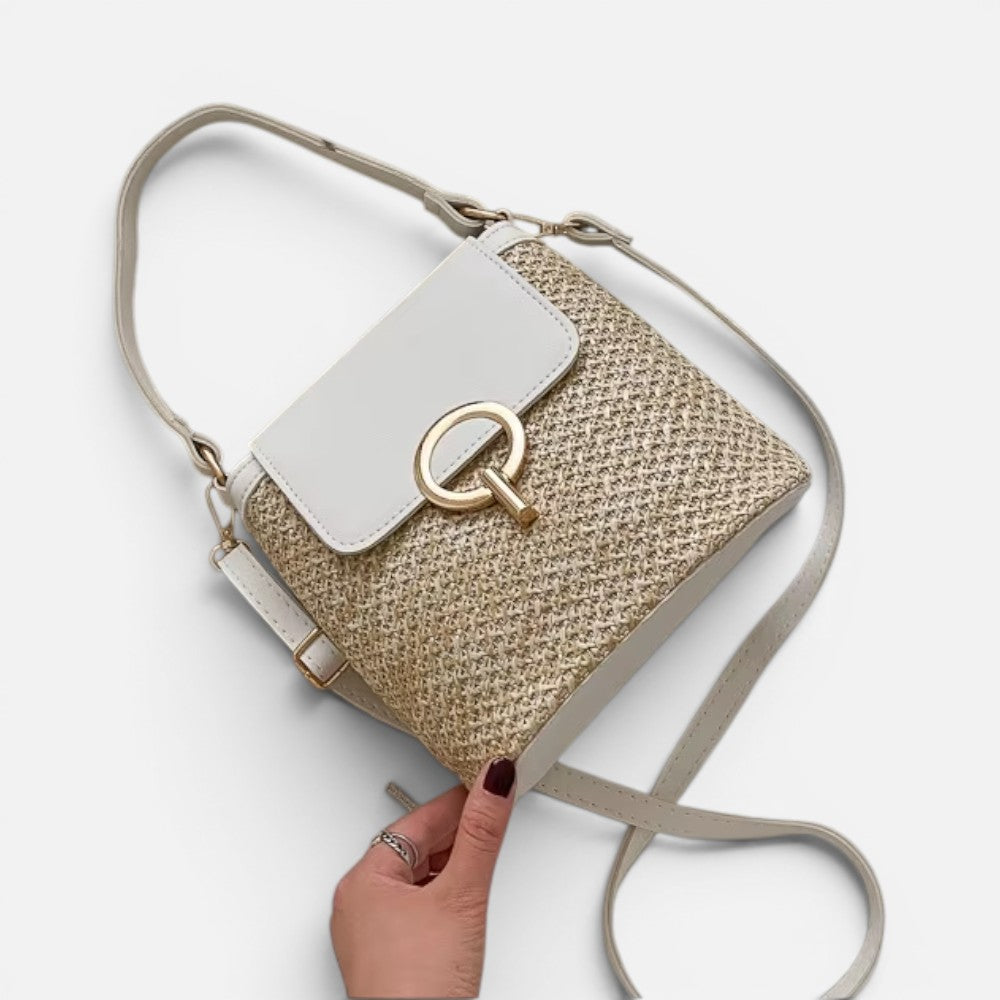 Sac À Main Bandoulière En Paille Tressée