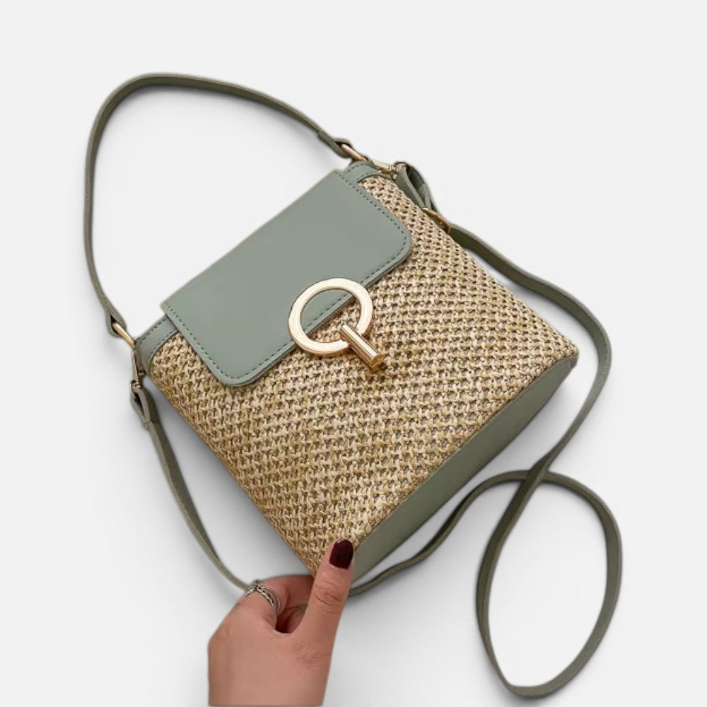 Sac À Main Bandoulière En Paille Tressée
