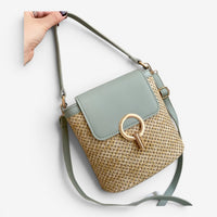 Sac À Main Bandoulière En Paille Tressée