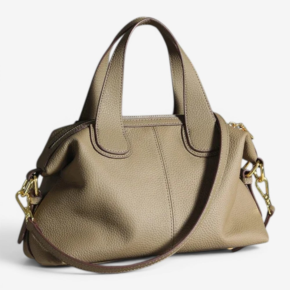Sac en cuir de vache naturel, retro  - Eloïse