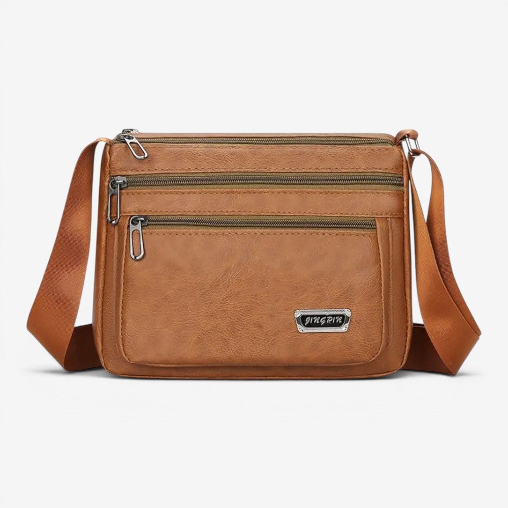 Sac bandoulière en cuir imperméable - Louis