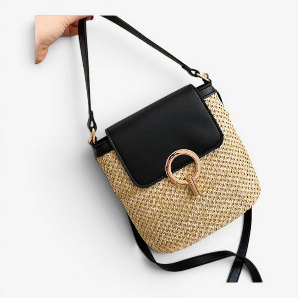 Sac À Main Bandoulière En Paille Tressée