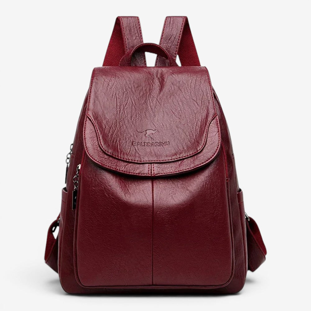 Sac à dos en cuir véritable - Miraya
