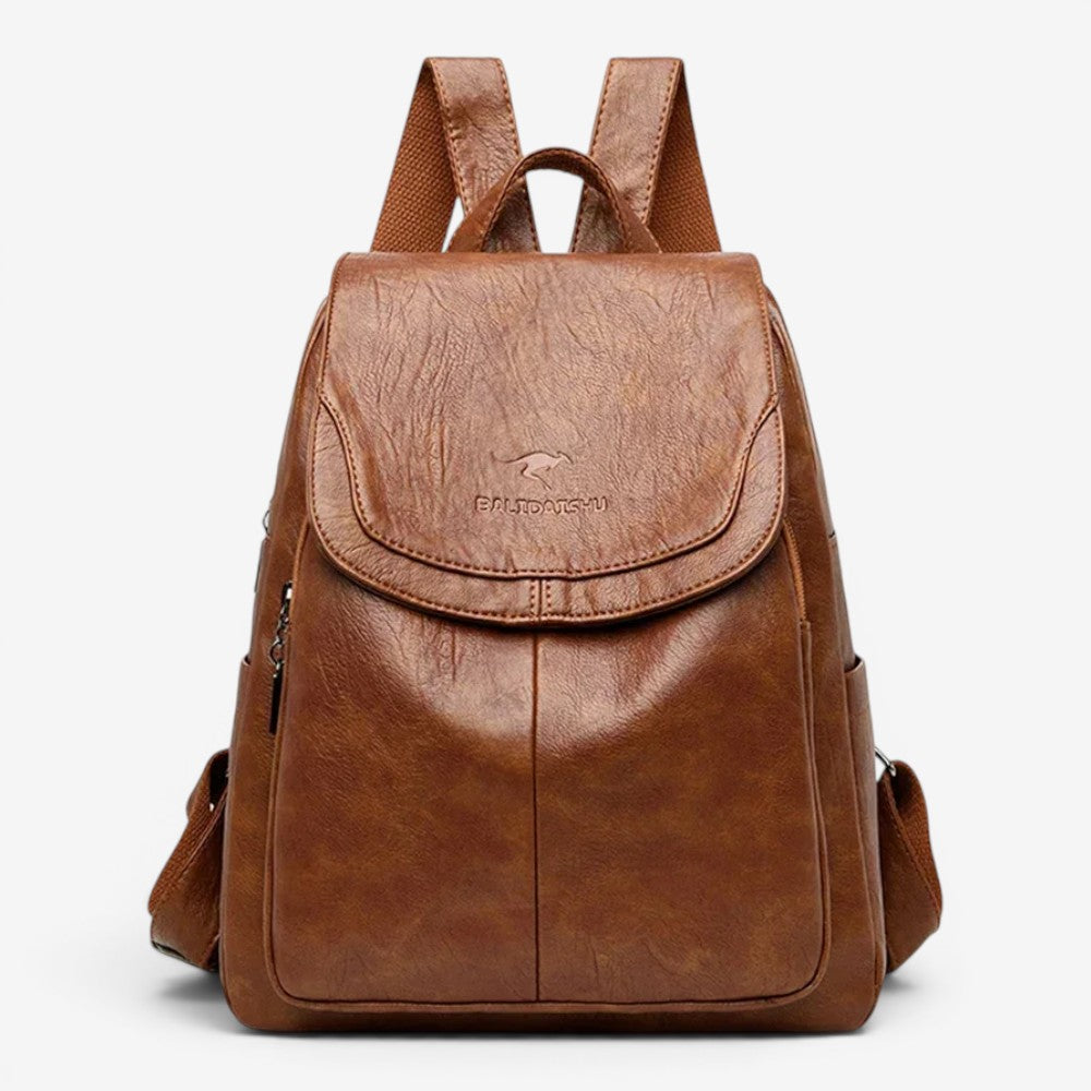 Sac à dos en cuir véritable - Miraya