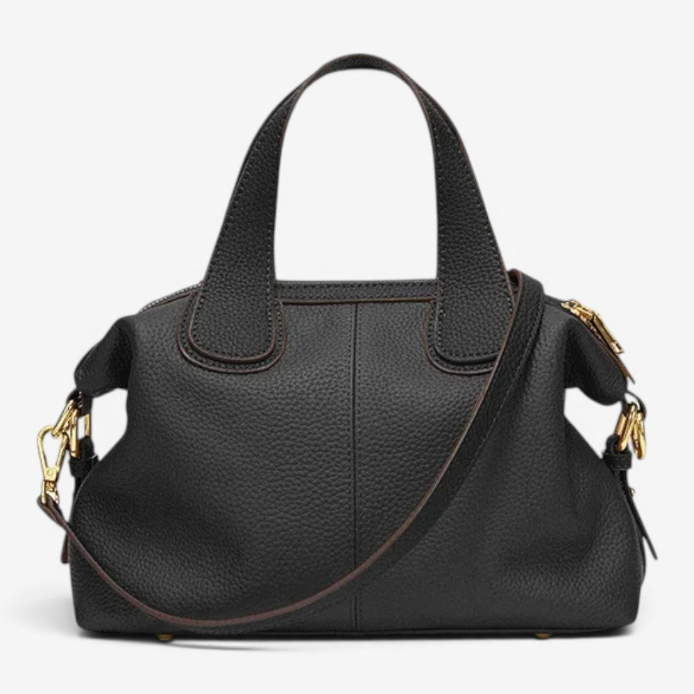Sac en cuir de vache naturel, retro  - Eloïse