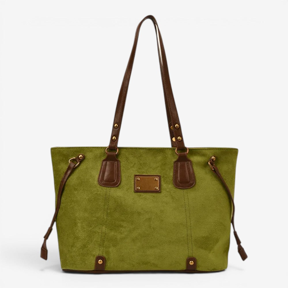 Sac cabas rétro en daim - Iris