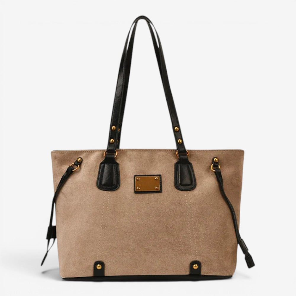 Sac cabas rétro en daim - Iris