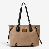Sac cabas rétro en daim - Iris