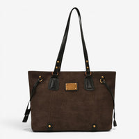 Sac cabas rétro en daim - Iris