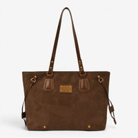 Sac cabas rétro en daim - Iris