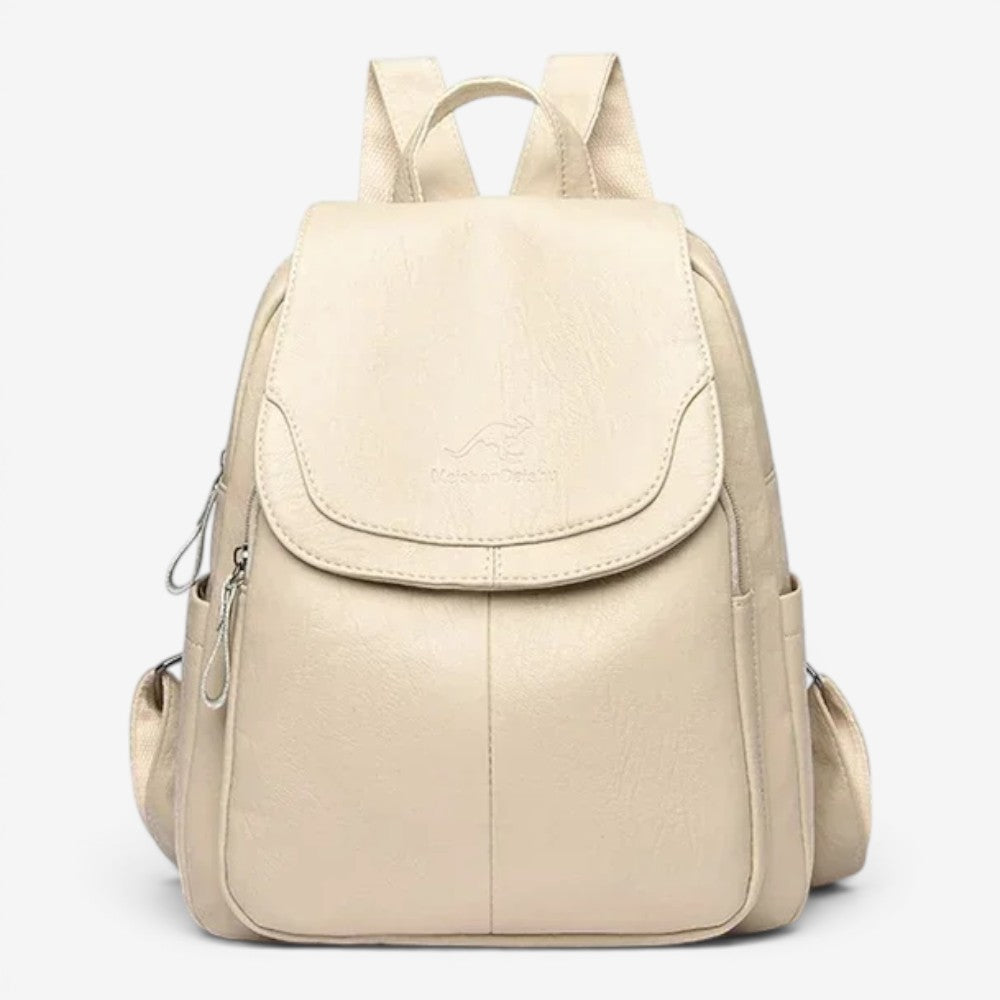 Sac à dos en cuir véritable - Miraya