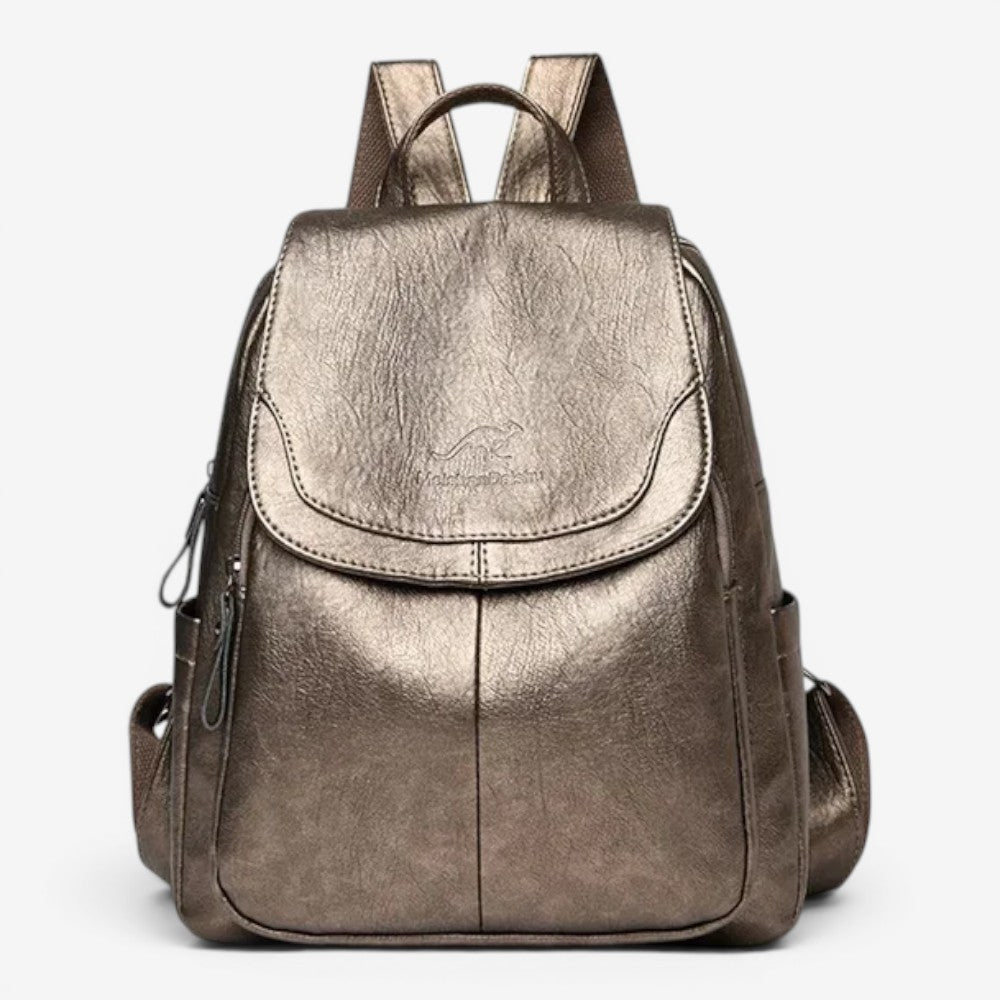 Sac à dos en cuir véritable - Miraya
