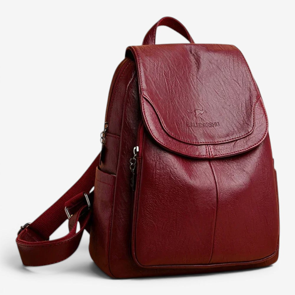 Sac à dos en cuir véritable - Miraya