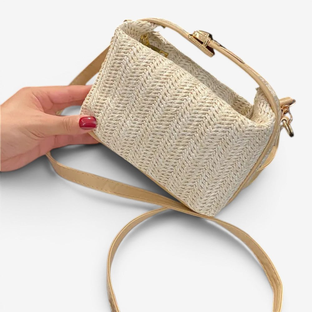 Sac décontracté en paille- Nolea