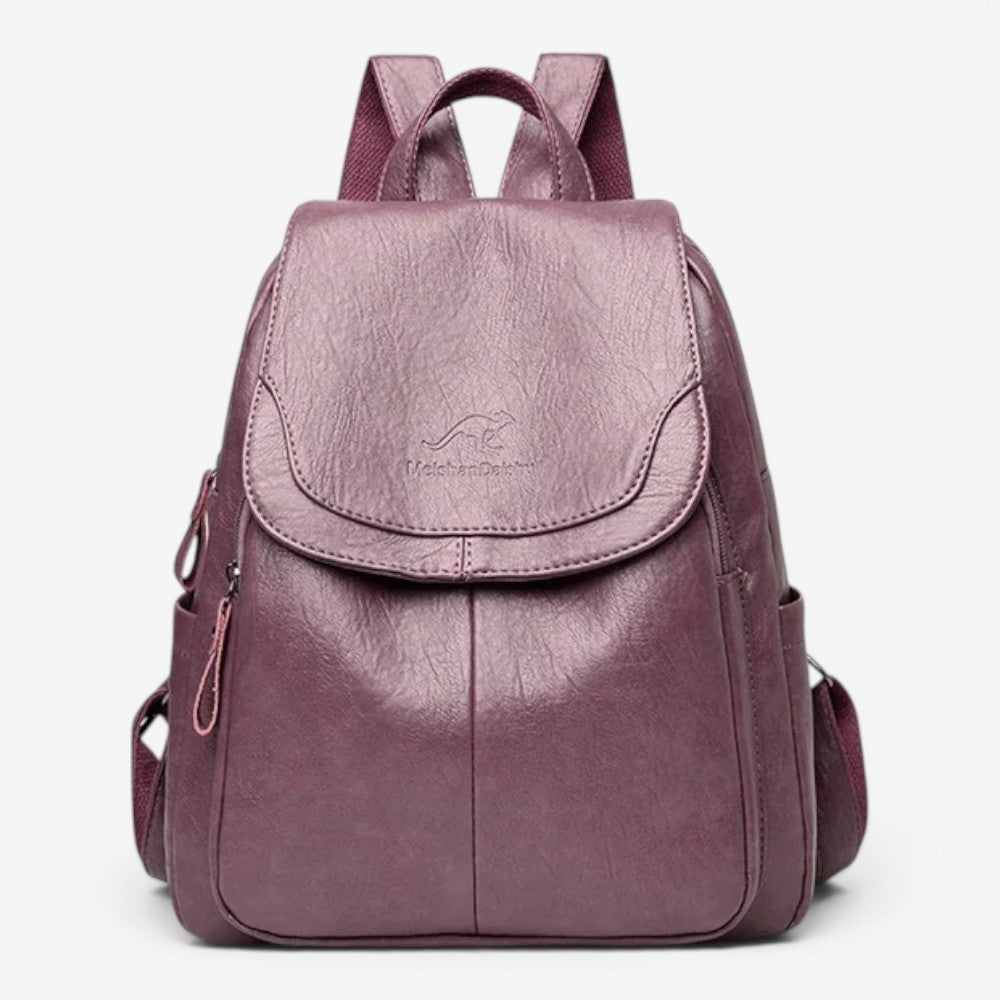 Sac à dos en cuir véritable - Miraya