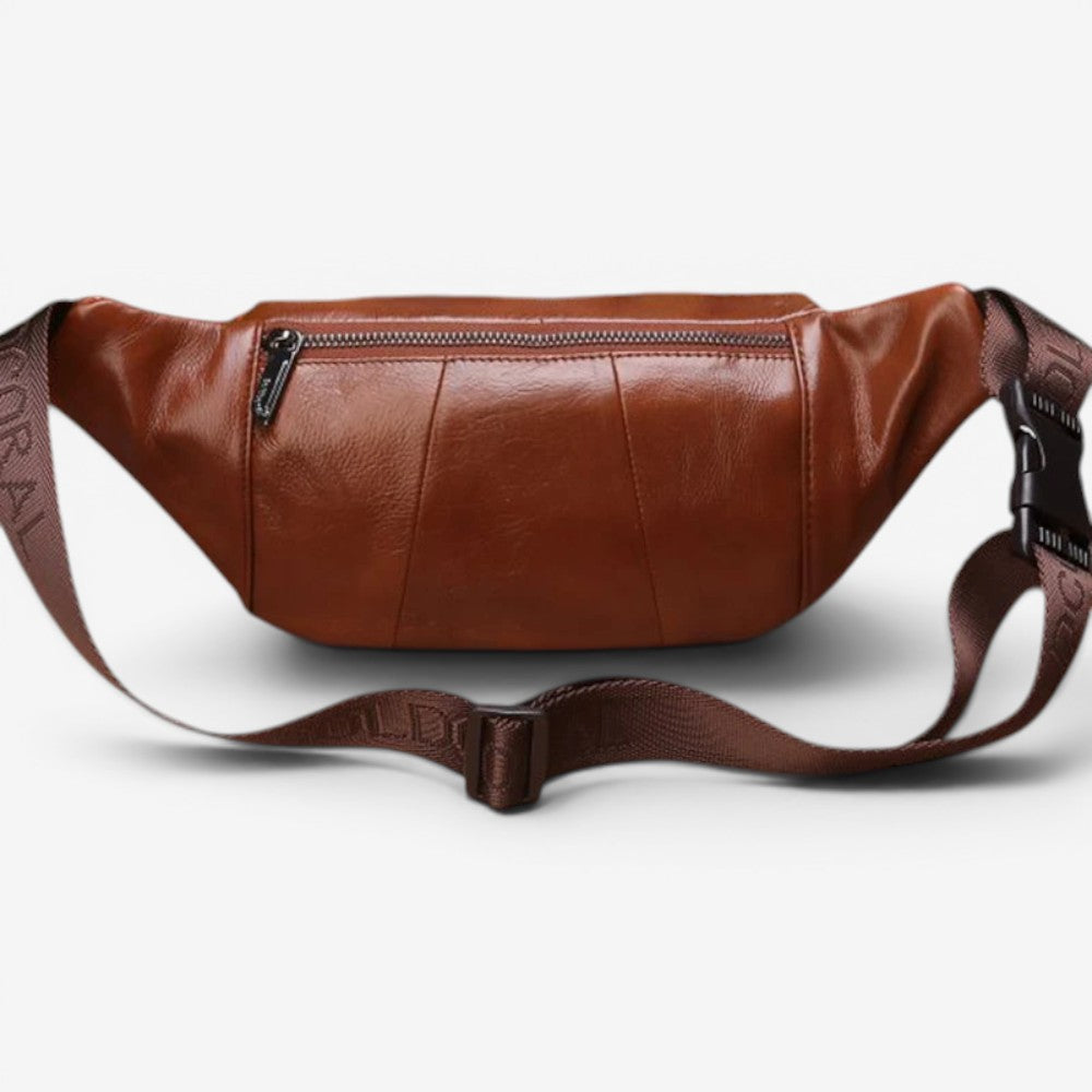 Sac banane en cuir véritable - Paul