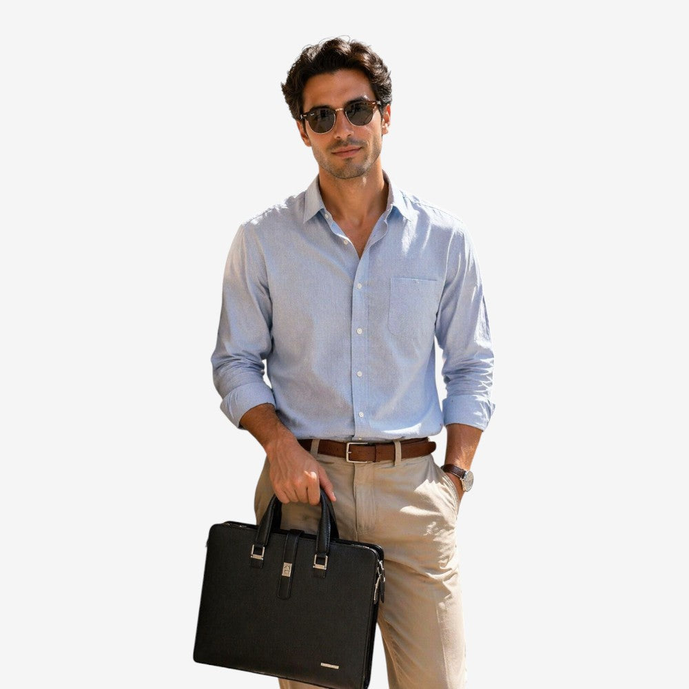sac à main homme de luxe en cuire - Leon
