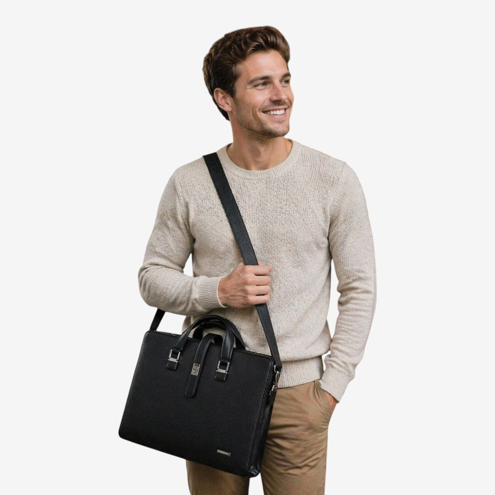 sac à main homme de luxe en cuire - Leon